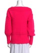 Tanya Taylor Wool Bateau Neckline Sweater