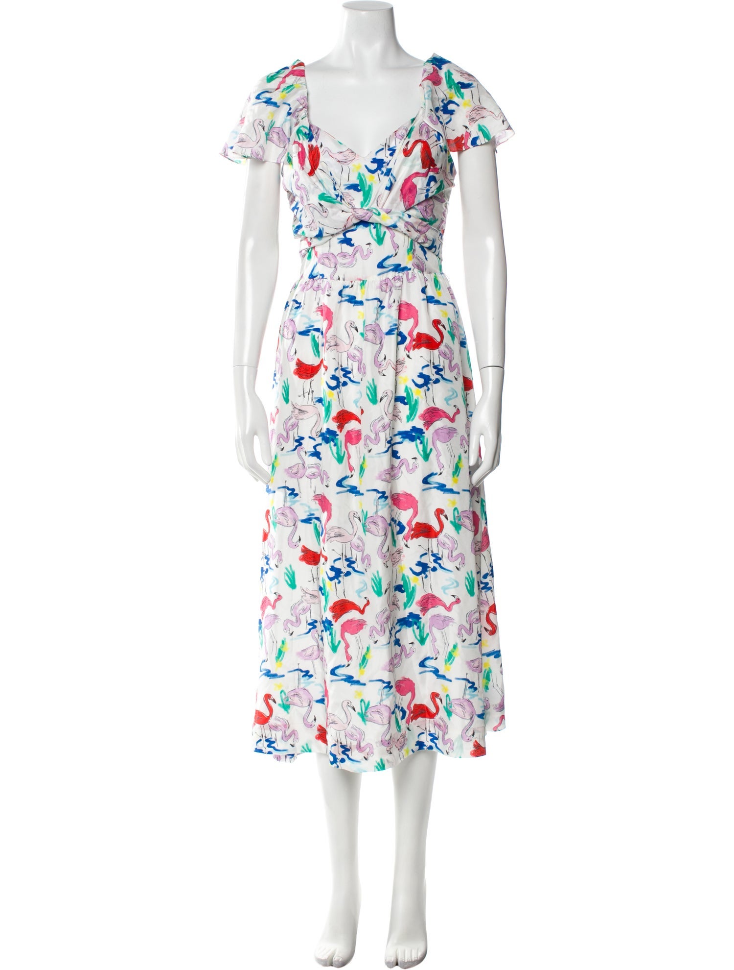 Tanya Taylor Silk Midi Length Dress w/ Tags