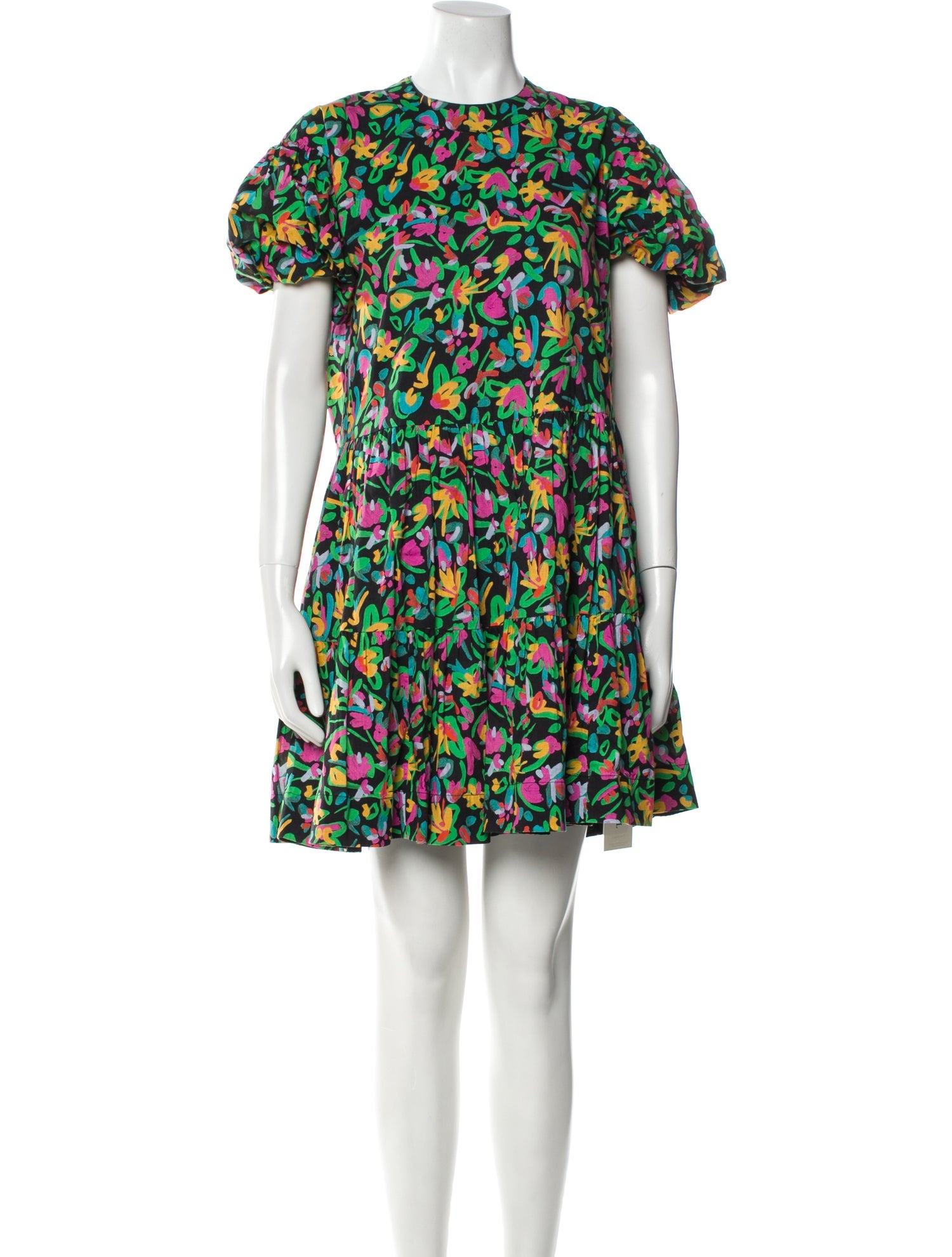 Tanya Taylor Floral Print Mini Dress
