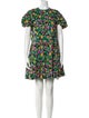 Tanya Taylor Floral Print Mini Dress