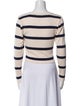 Tanya Taylor Striped Bateau Neckline Crop Top