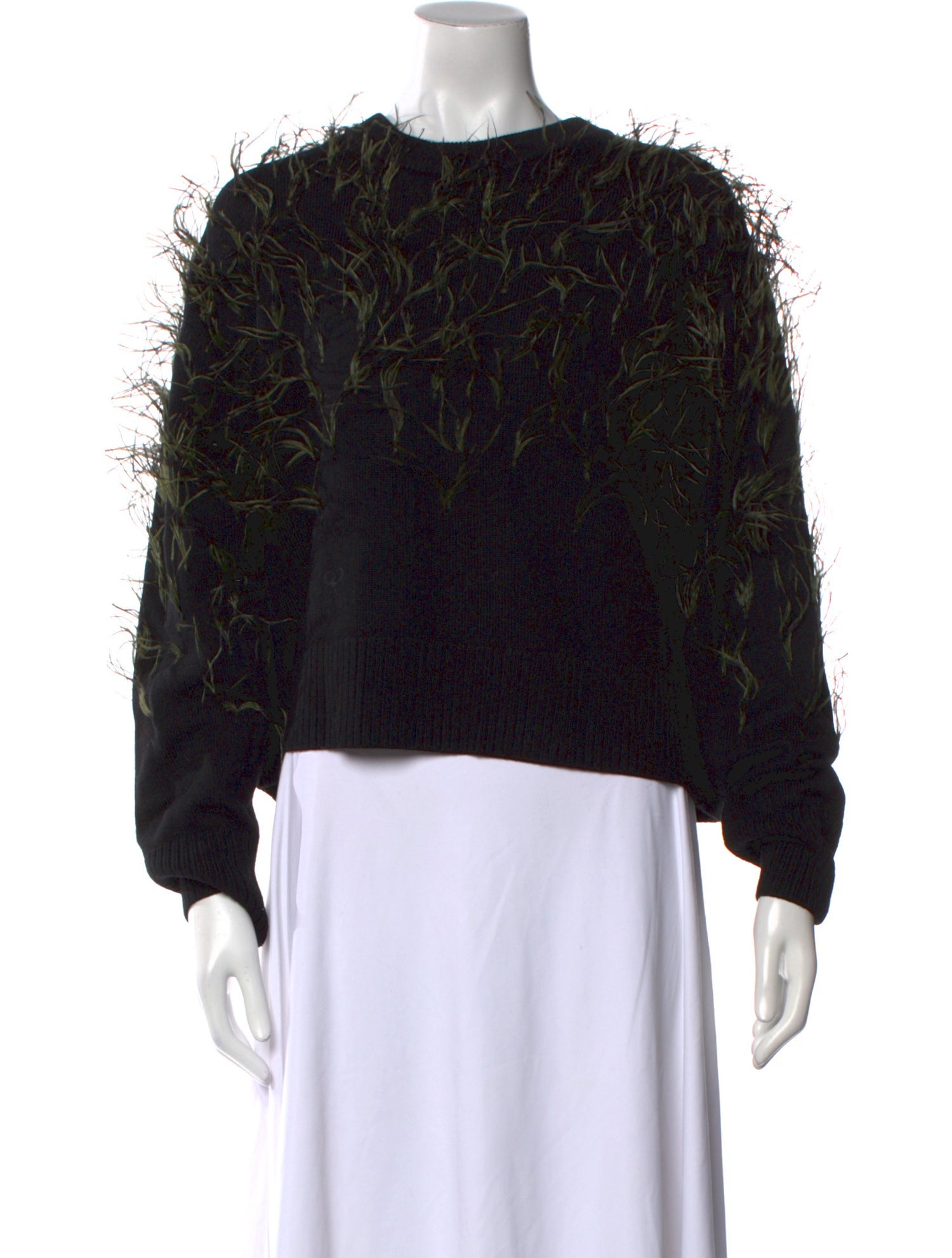 Tanya Taylor Merino Wool Printed Sweater