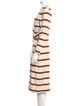 Tanya Taylor Striped Midi Length Dress