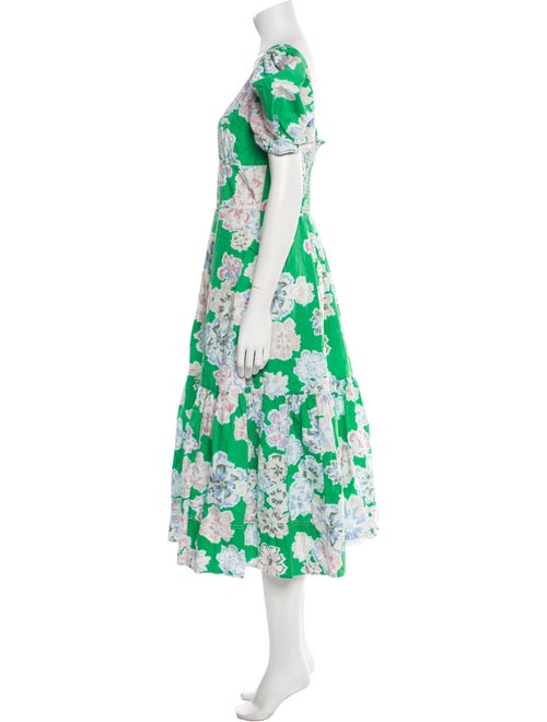 Tanya Taylor Floral Print Knee-Length Dress