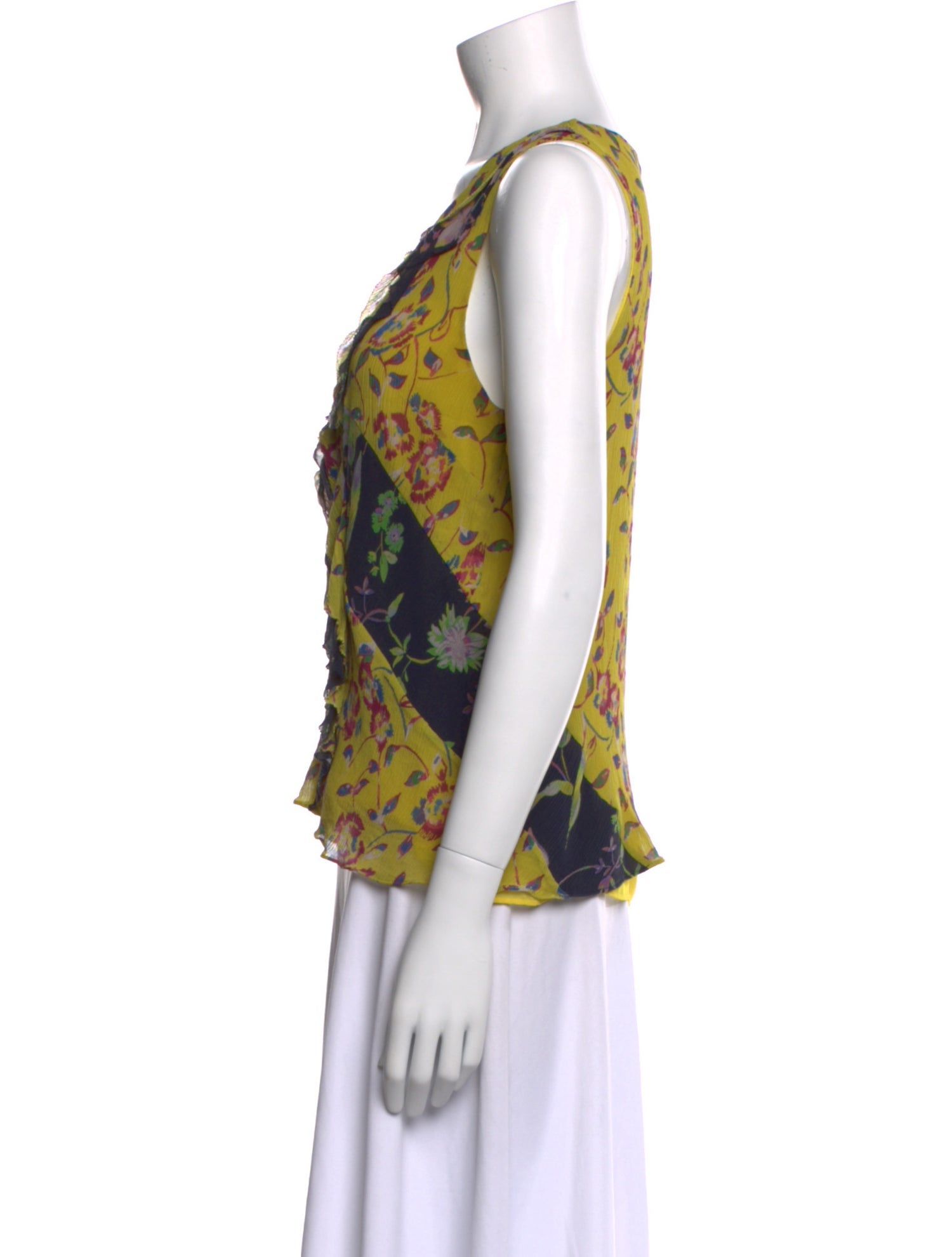 Tanya Taylor Floral Print V-Neck Blouse