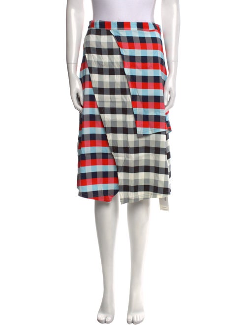 Tanya Taylor Plaid Print Knee-Length Skirt