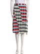 Tanya Taylor Plaid Print Knee-Length Skirt