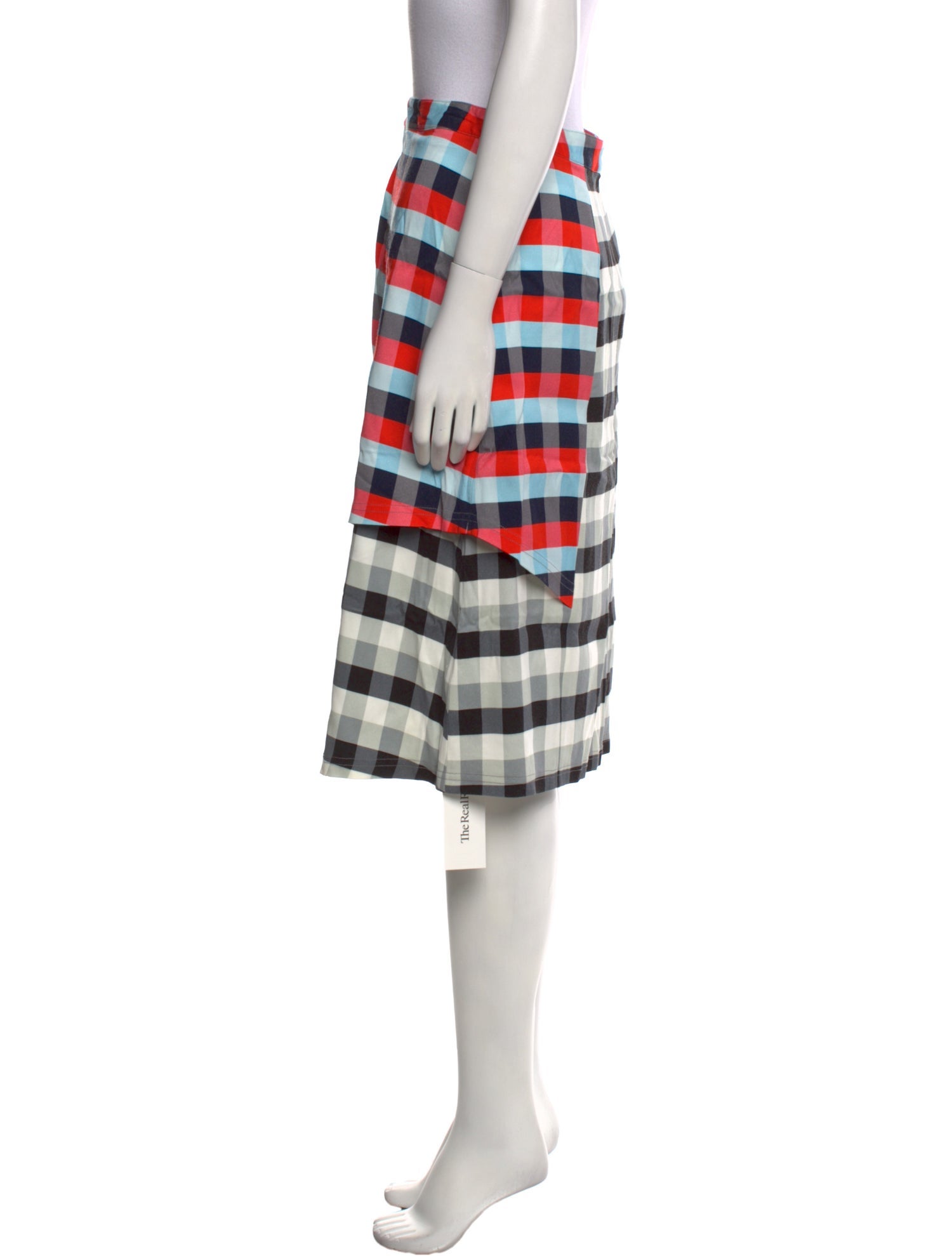 Tanya Taylor Plaid Print Knee-Length Skirt