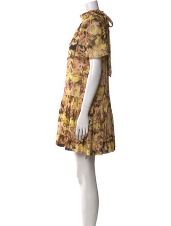 Tanya Taylor Printed Mini Dress