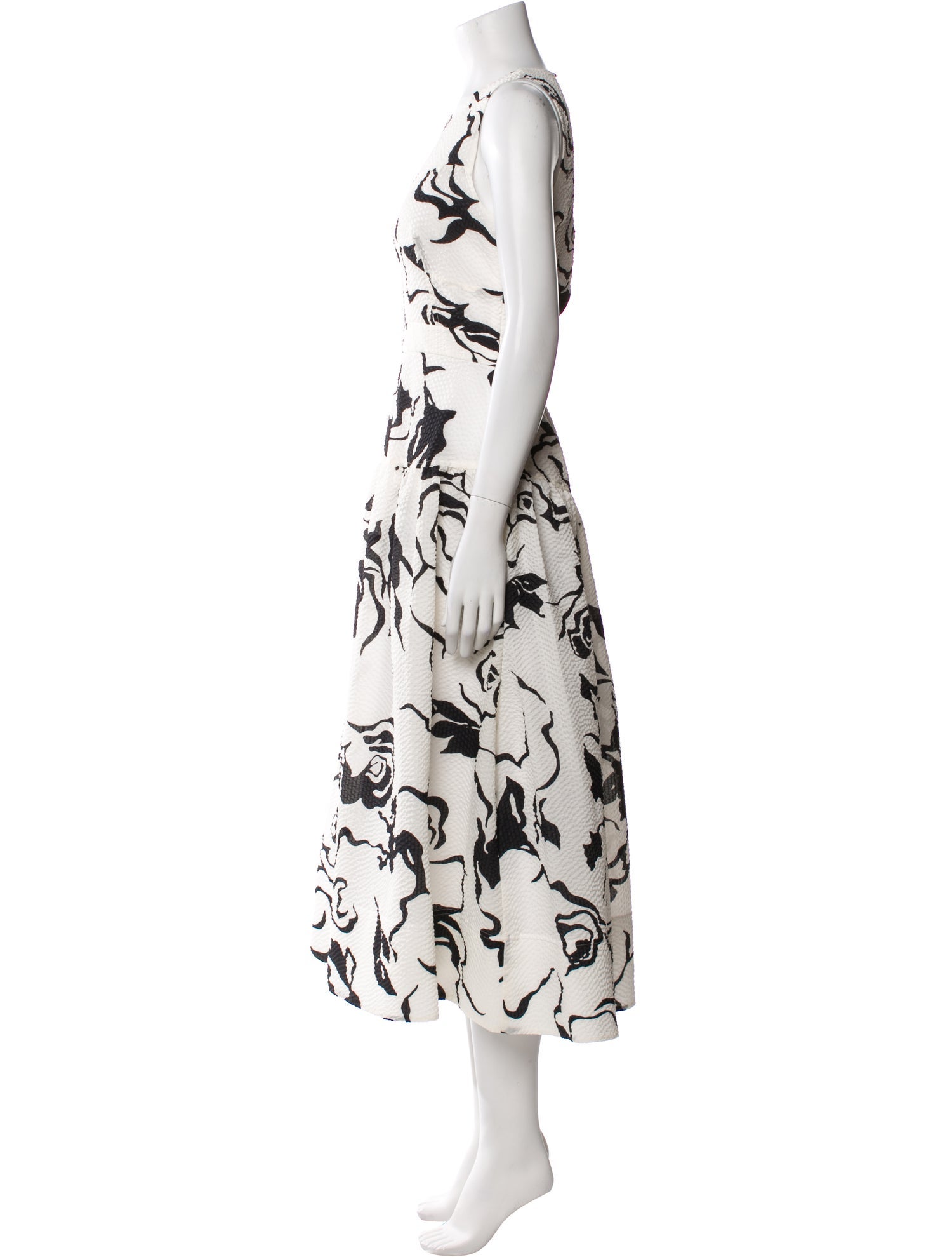 Tanya Taylor Floral Print Long Dress