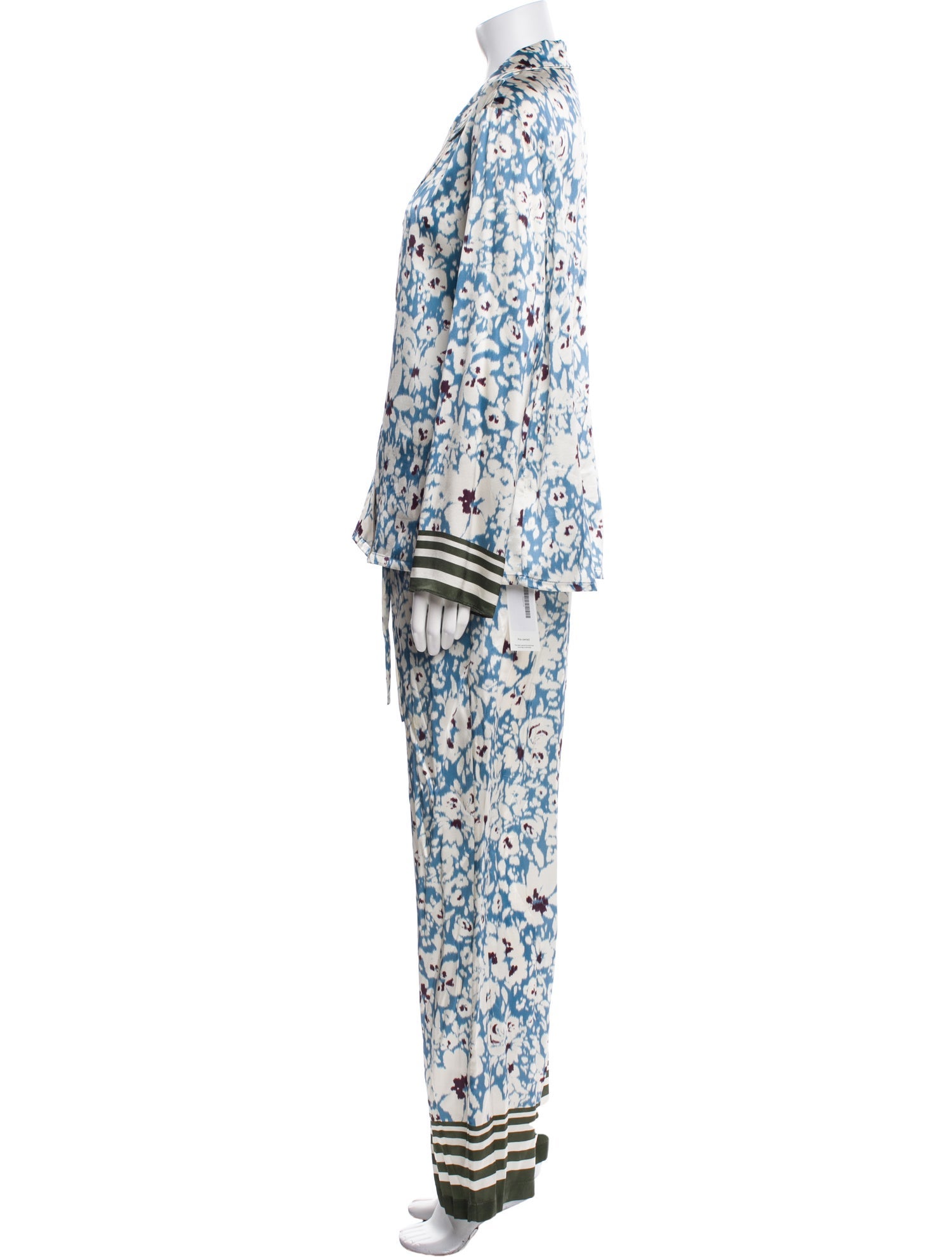 Tanya Taylor Silk Printed Pant Set