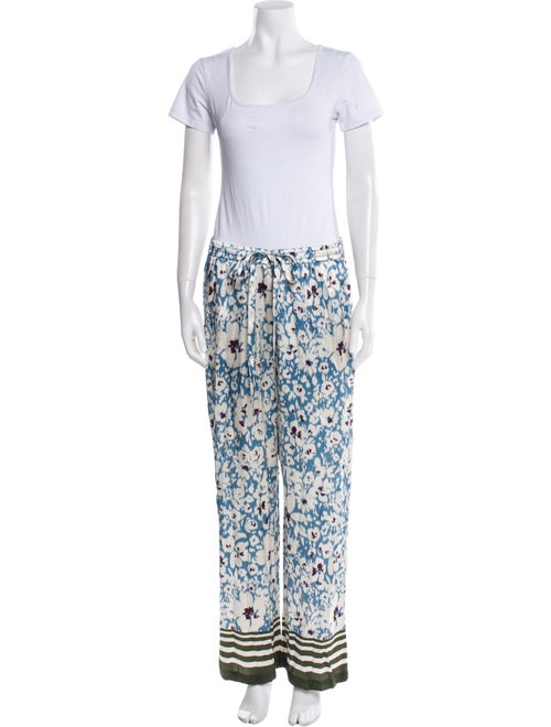 Tanya Taylor Silk Printed Pant Set