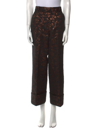 Tanya Taylor Printed Wide Leg Pants