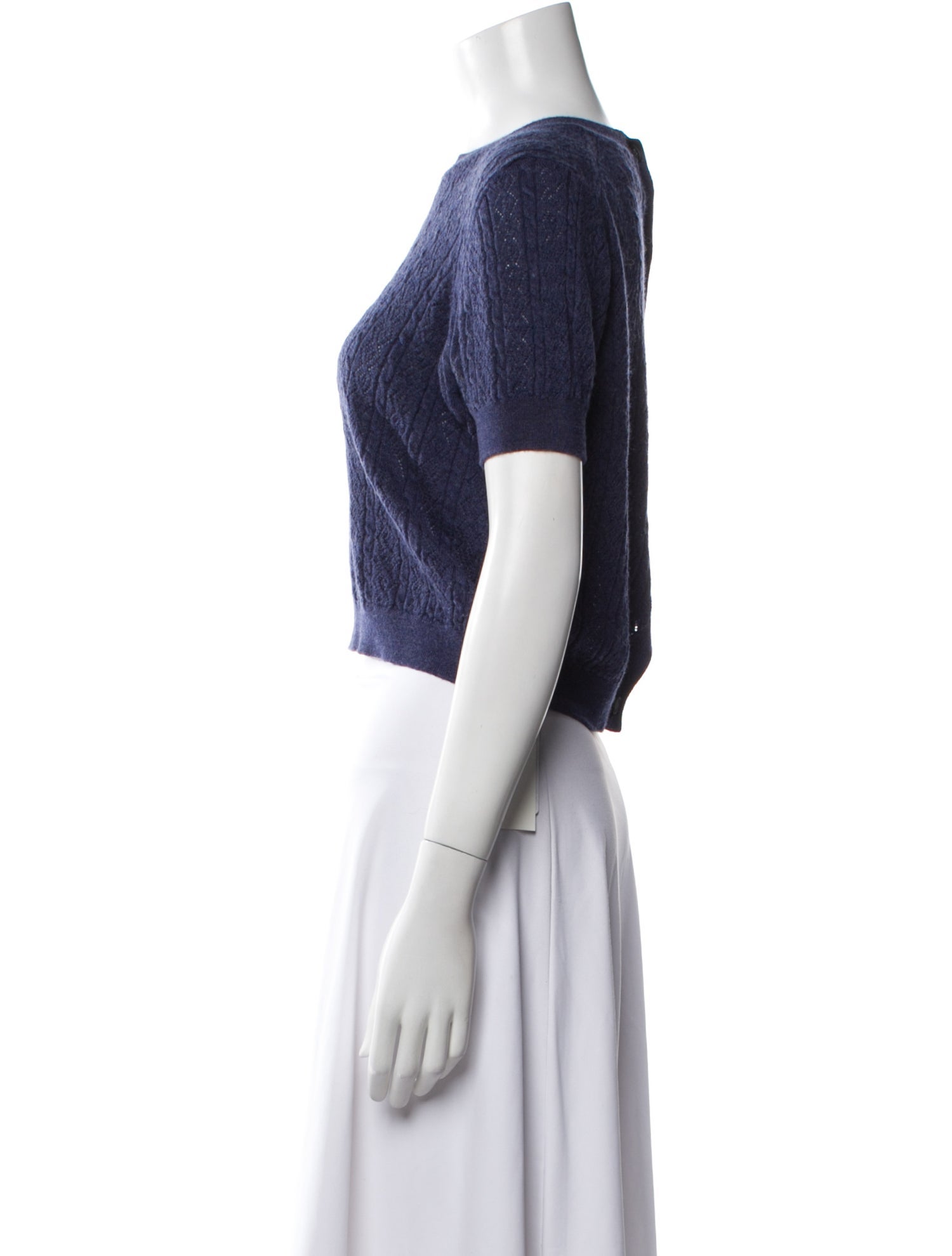 Tanya Taylor Merino Wool Bateau Neckline Sweater