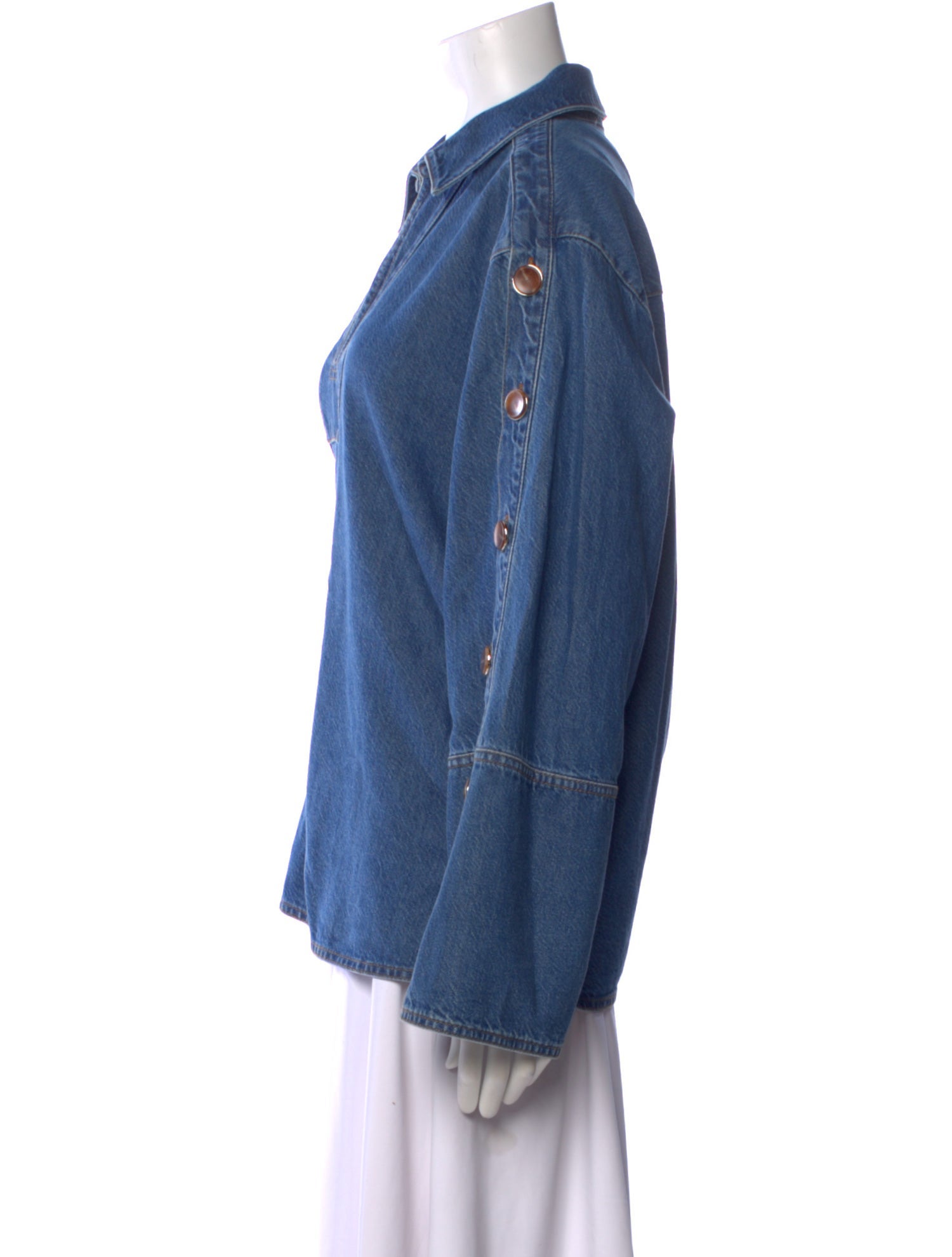 Tanya Taylor V-Neck Long Sleeve Blouse