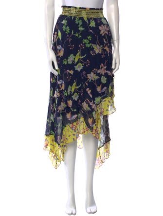 Tanya Taylor Silk Midi Length Skirt