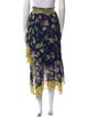 Tanya Taylor Silk Midi Length Skirt