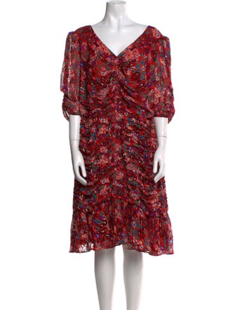 Tanya Taylor Silk Knee-Length Dress