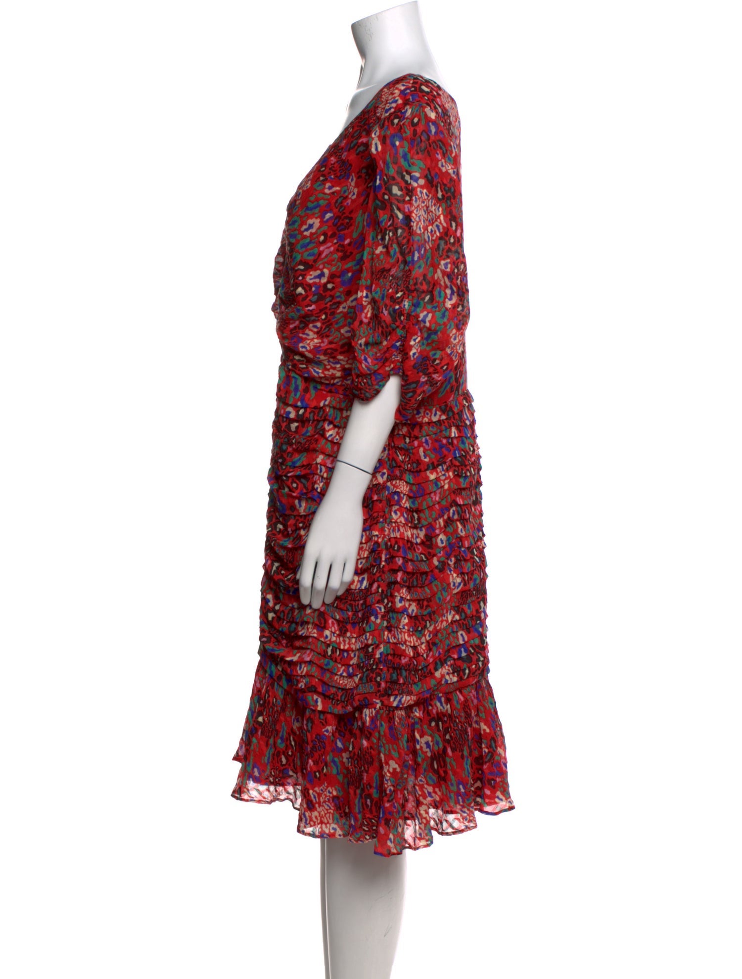 Tanya Taylor Silk Knee-Length Dress