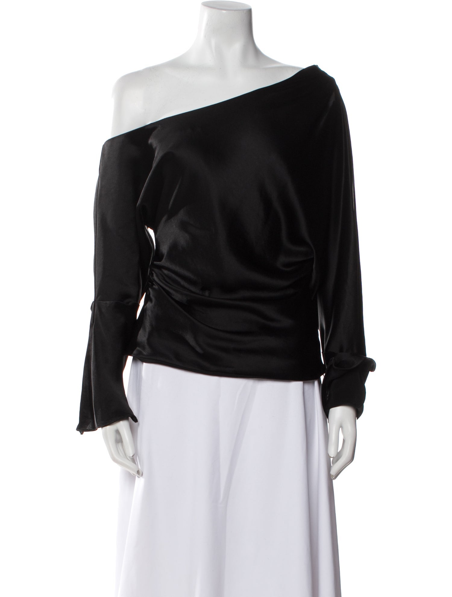 Tanya Taylor Asymmetrical Long Sleeve Blouse
