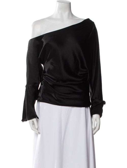 Tanya Taylor Asymmetrical Long Sleeve Blouse