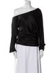 Tanya Taylor Asymmetrical Long Sleeve Blouse