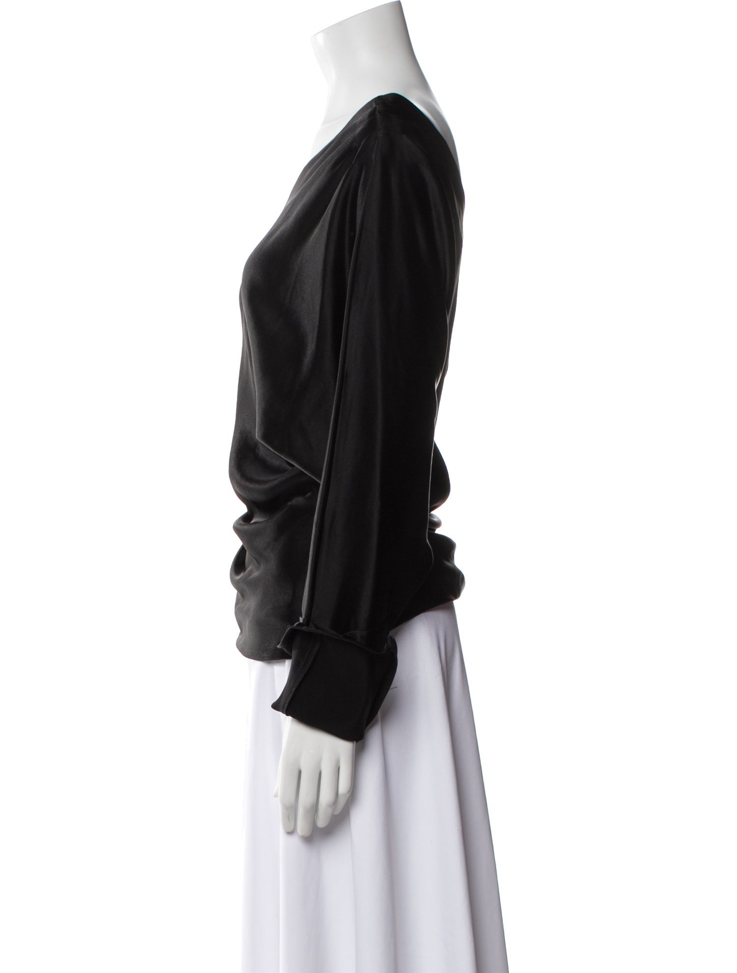 Tanya Taylor Asymmetrical Long Sleeve Blouse