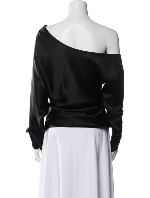 Tanya Taylor Asymmetrical Long Sleeve Blouse