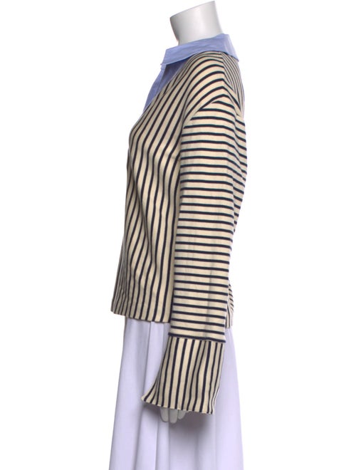 Tanya Taylor Striped Long Sleeve Top