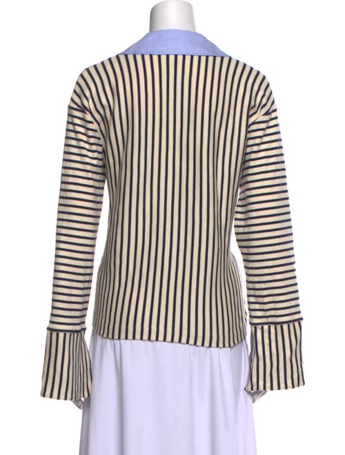 Tanya Taylor Striped Long Sleeve Top
