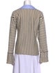 Tanya Taylor Striped Long Sleeve Top