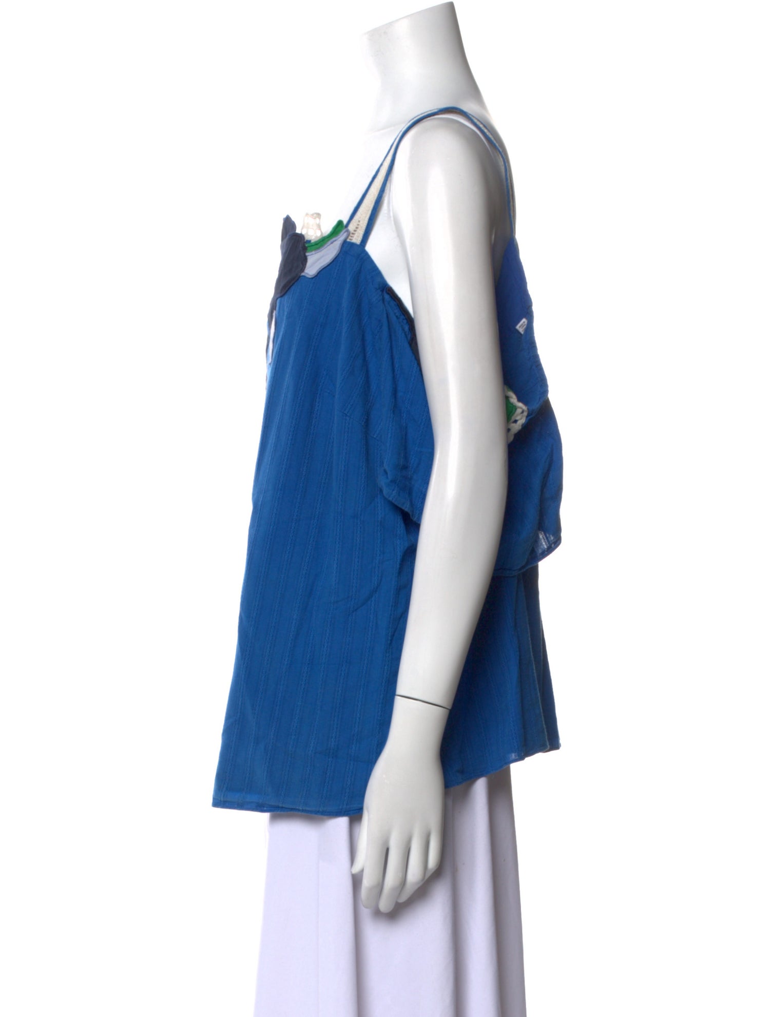 Tanya Taylor Printed Square Neckline Top