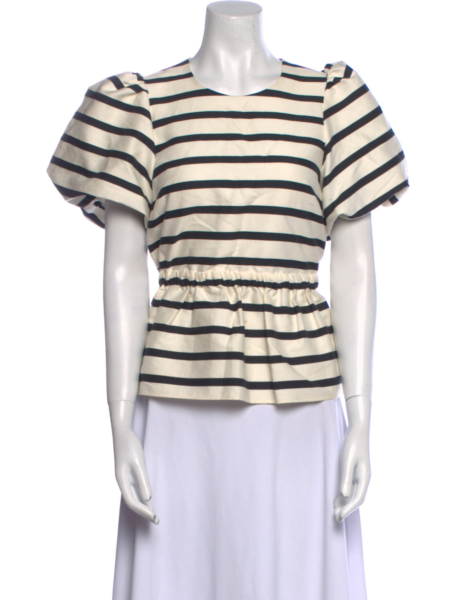 Tanya Taylor Striped Crew Neck T-Shirt