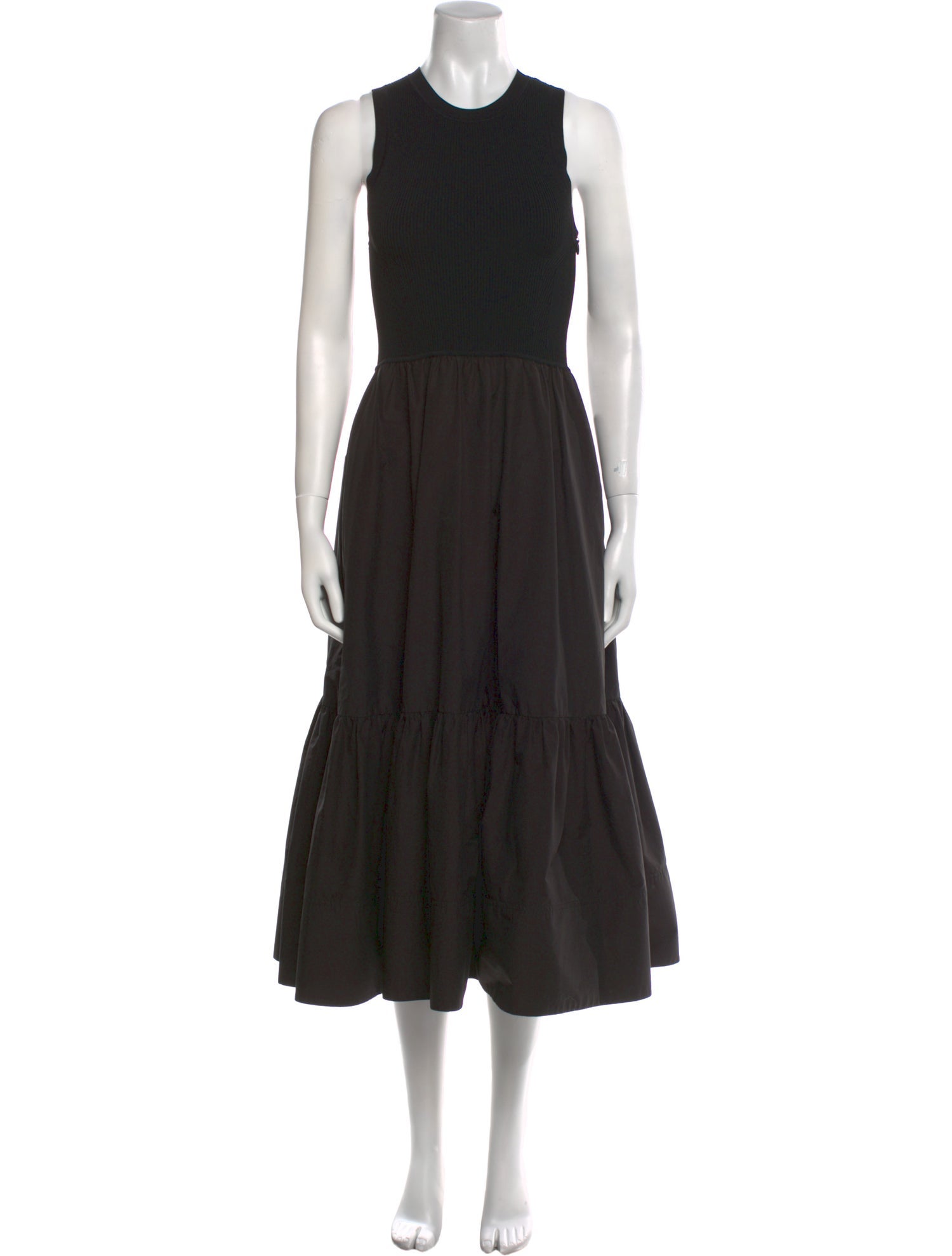 Tanya Taylor Crew Neck Long Dress