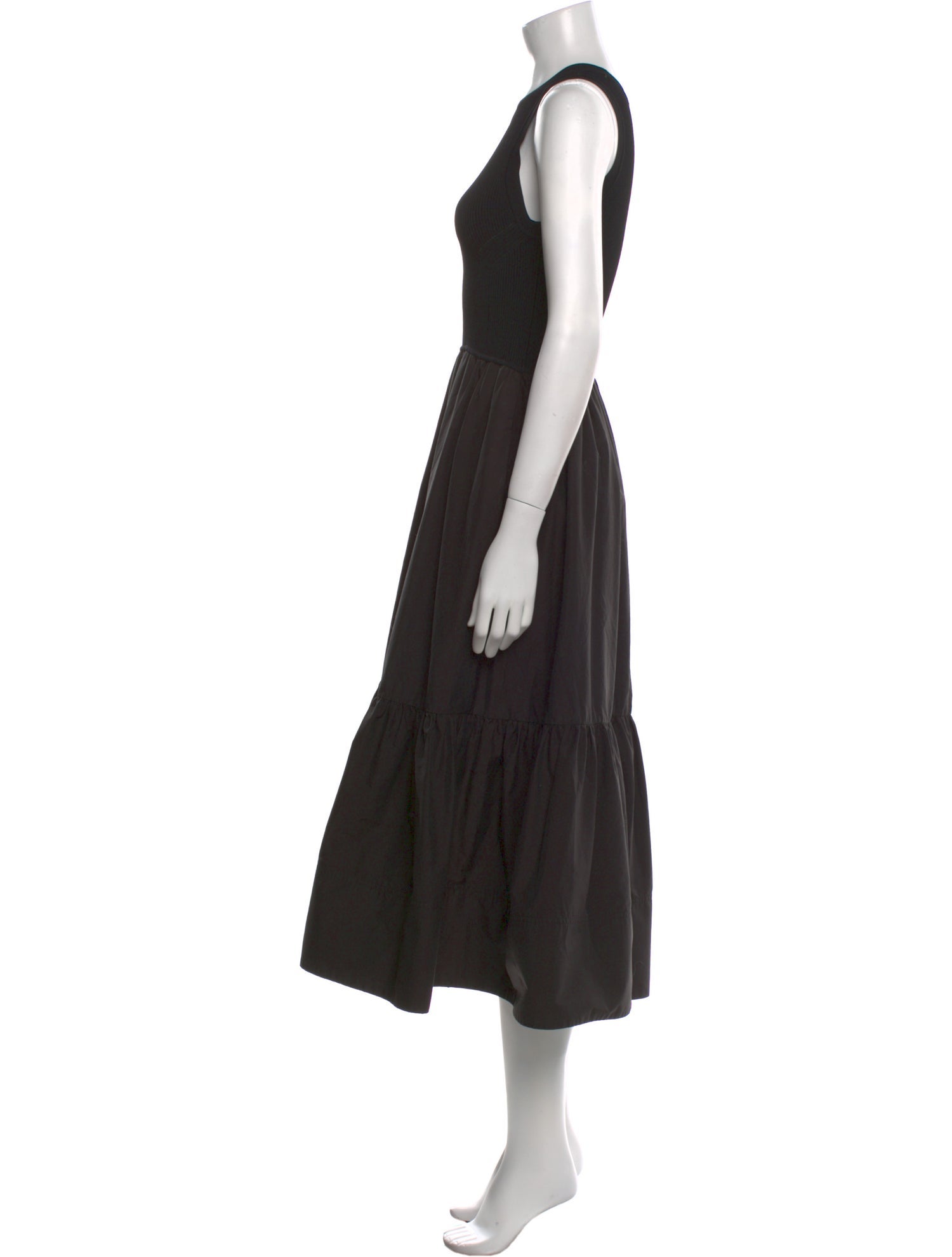 Tanya Taylor Crew Neck Long Dress