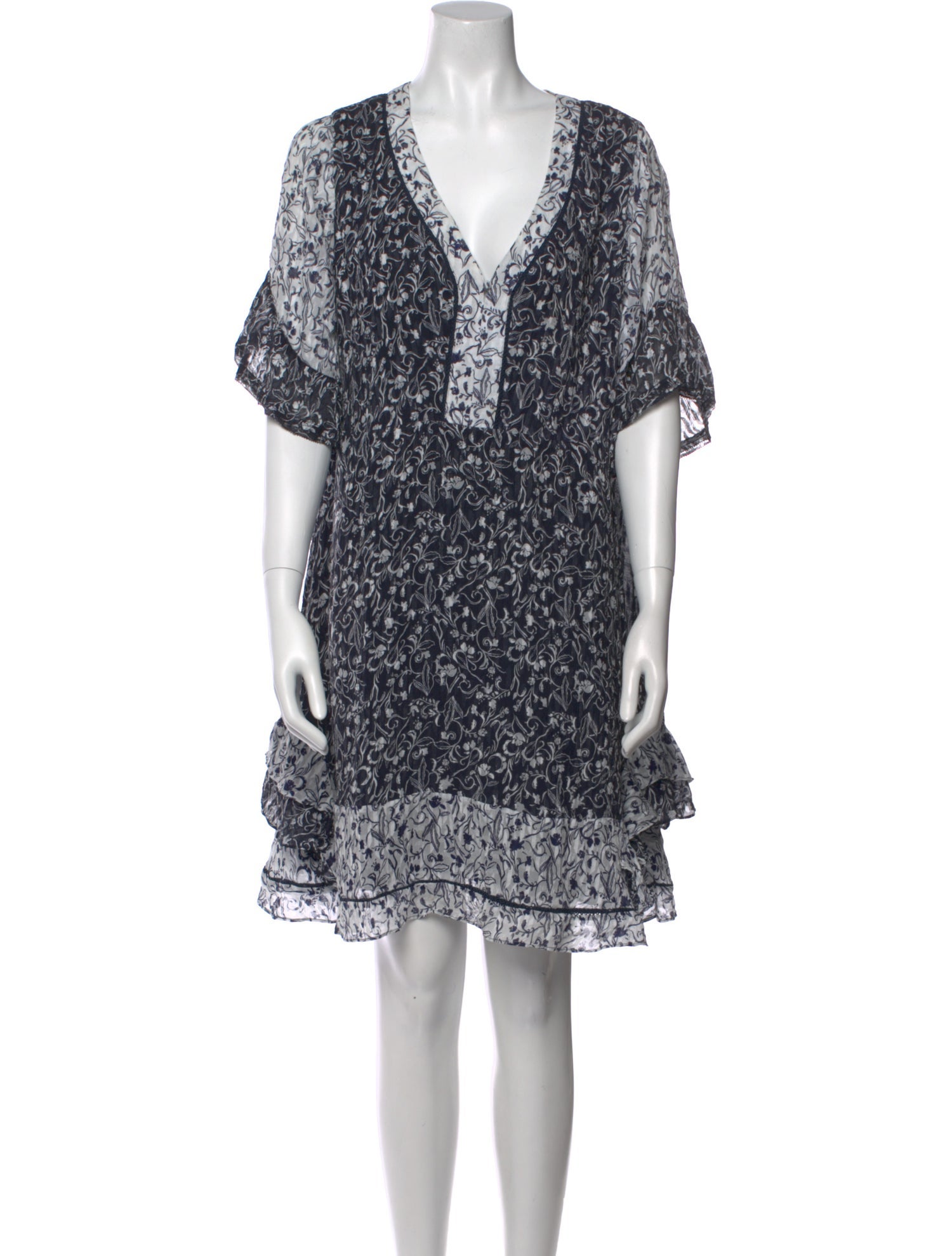 Tanya Taylor Silk Knee-Length Dress