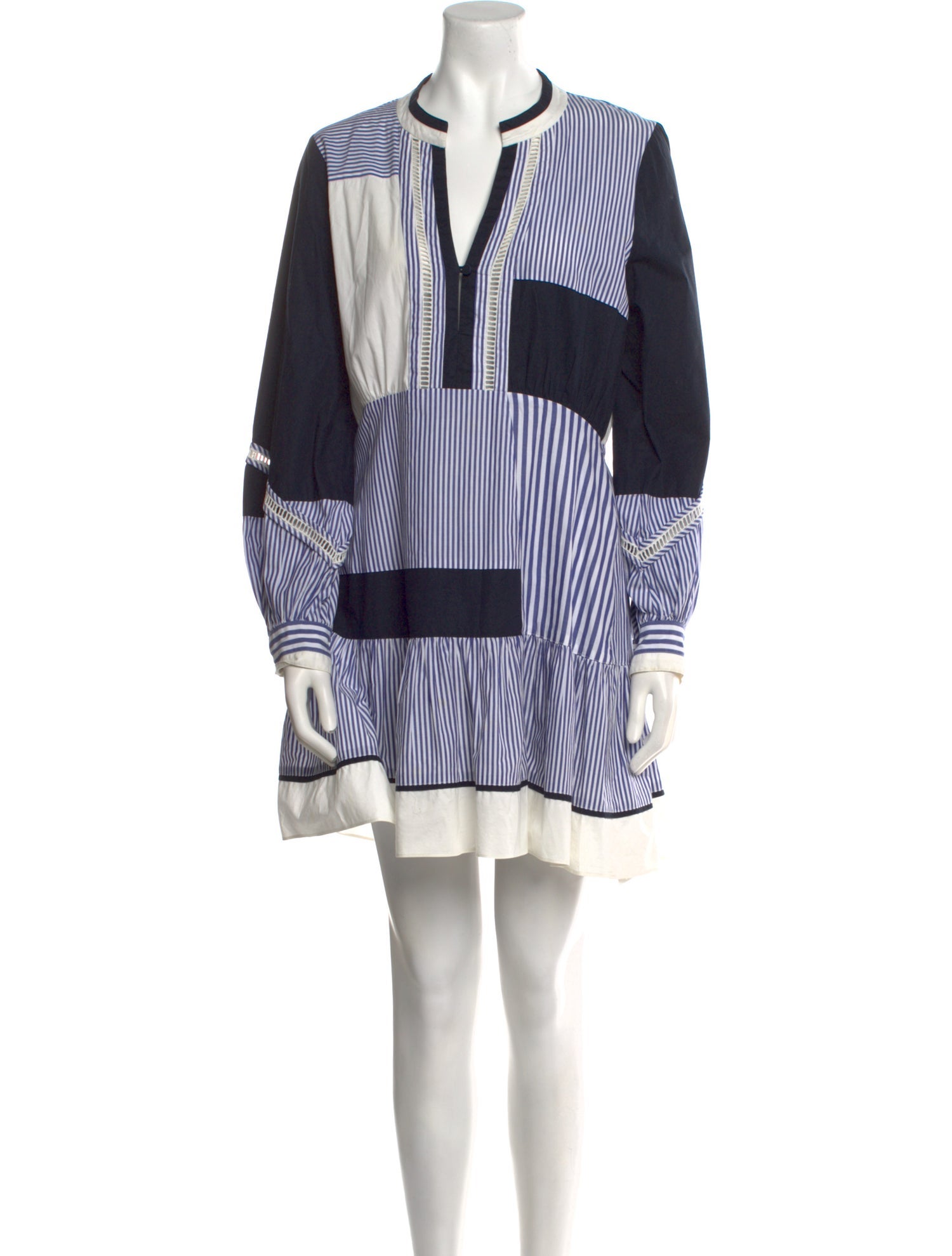 Tanya Taylor Striped Mini Dress