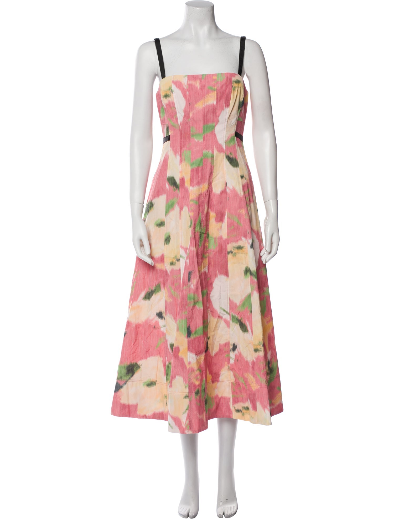 Tanya Taylor Tie-Dye Print Long Dress