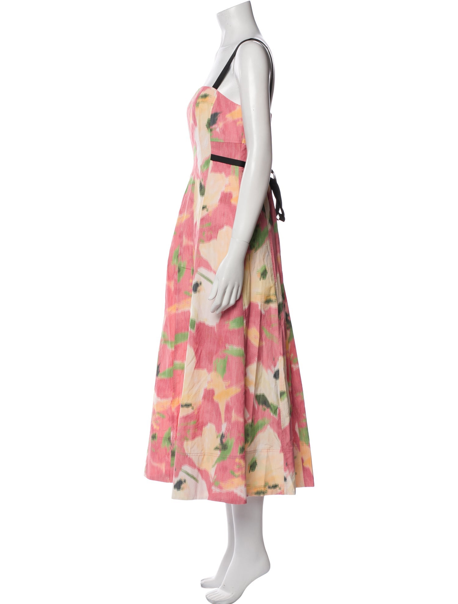 Tanya Taylor Tie-Dye Print Long Dress