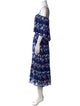 Tanya Taylor Floral Print Knee-Length Dress