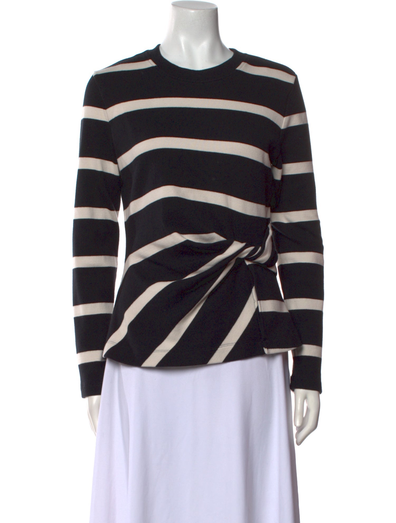 Tanya Taylor Striped Crew Neck Top