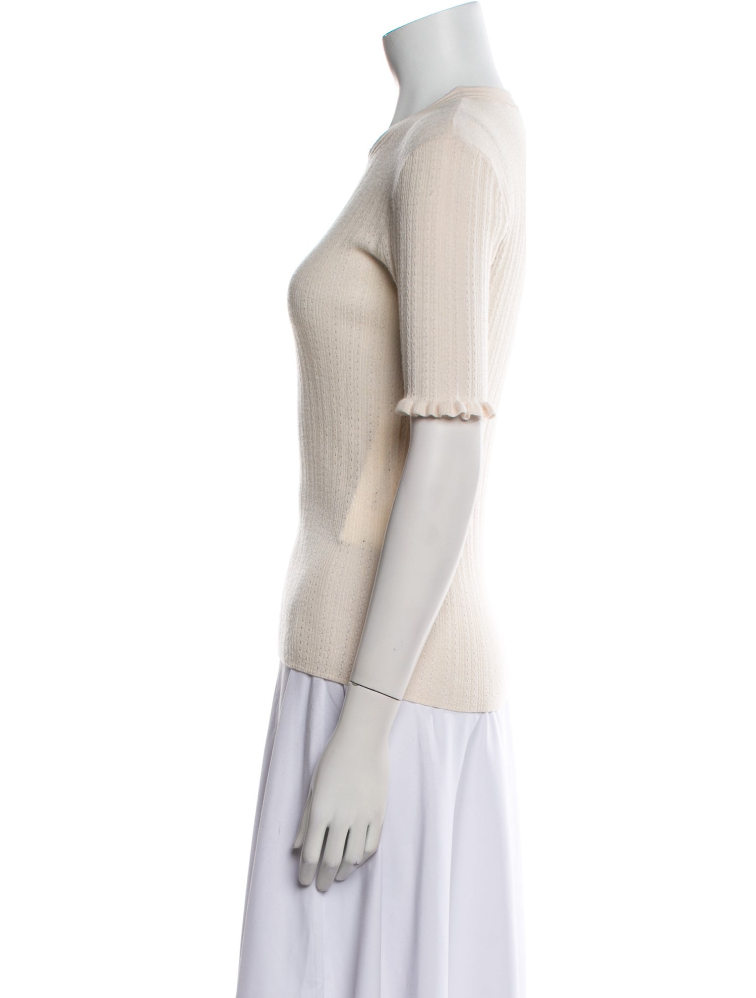 Tanya Taylor Merino Wool Crew Neck Sweater