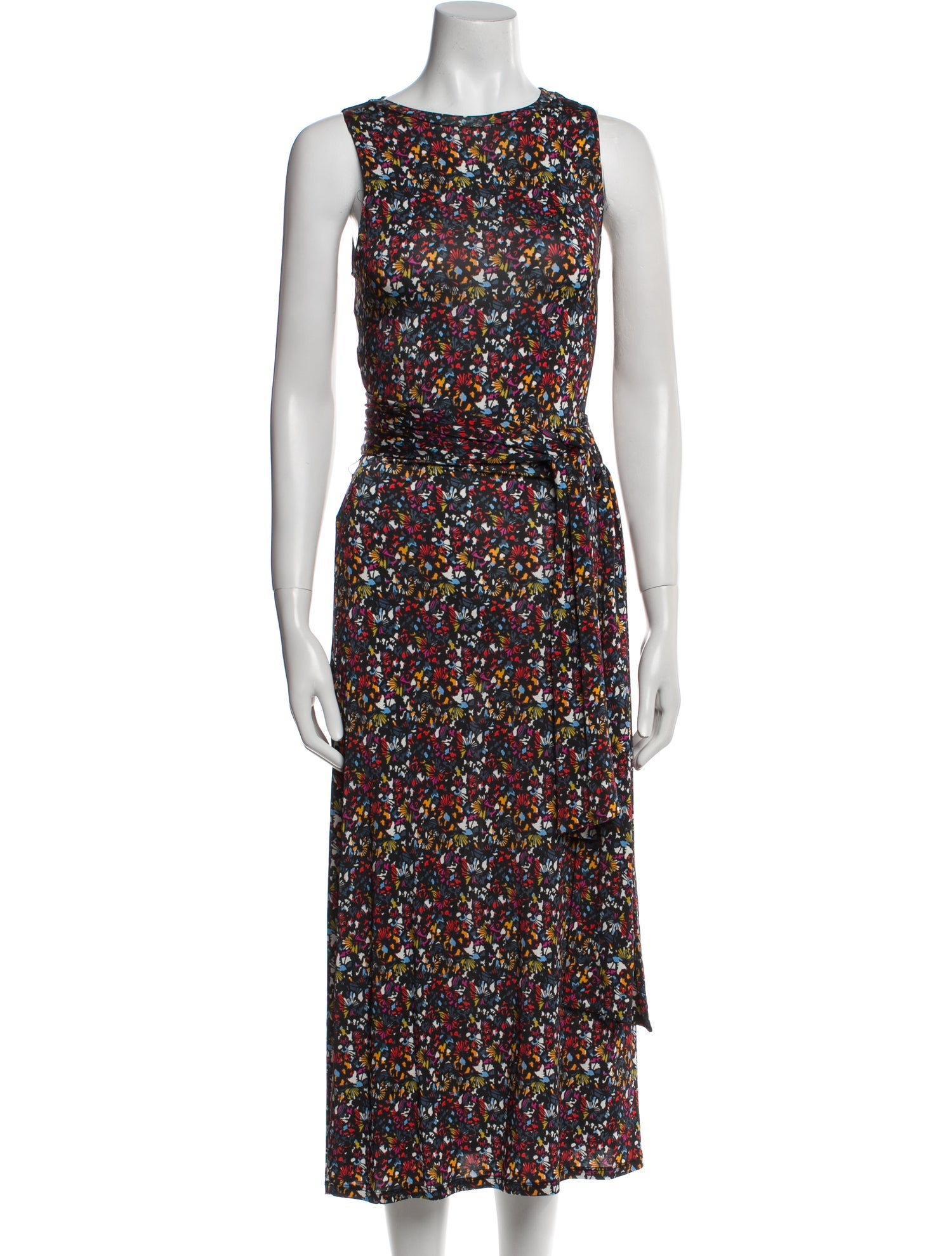 Tanya Taylor Floral Print Midi Length Dress