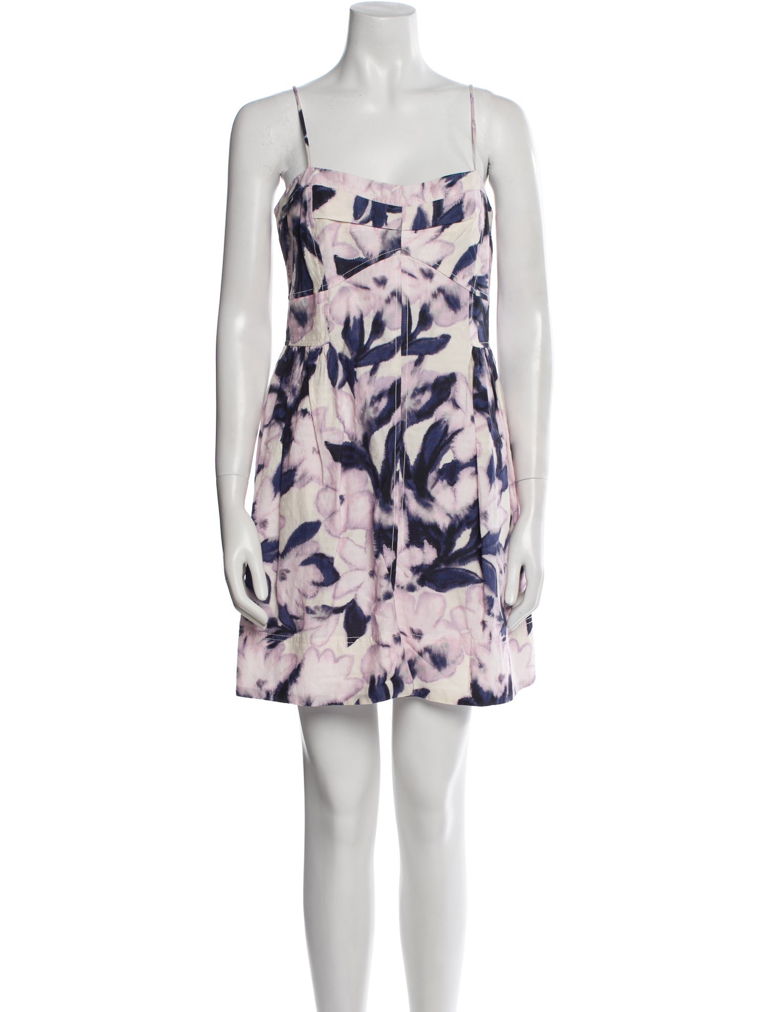Tanya Taylor Floral Print Mini Dress