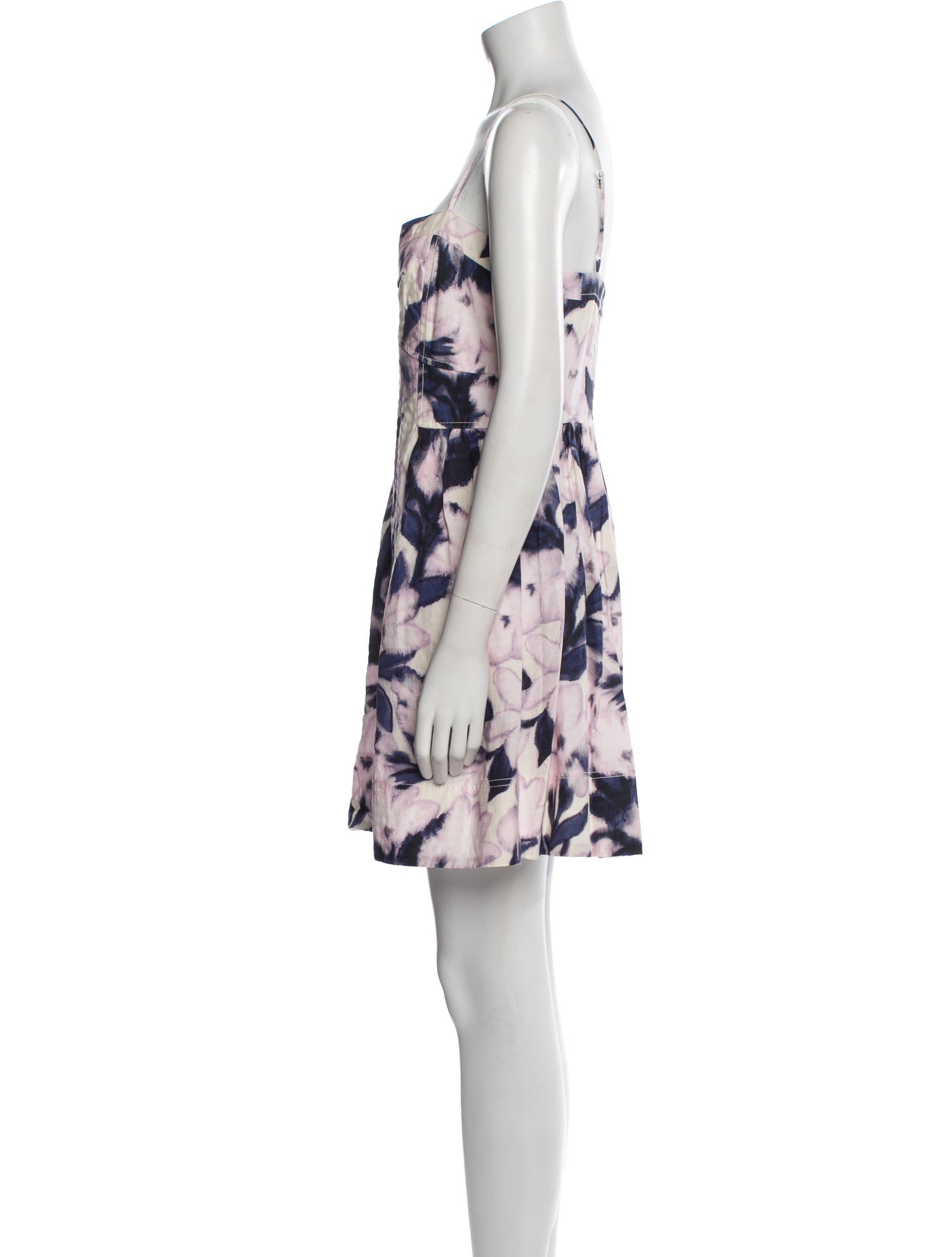Tanya Taylor Floral Print Mini Dress