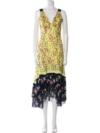 Tanya Taylor Silk Long Dress