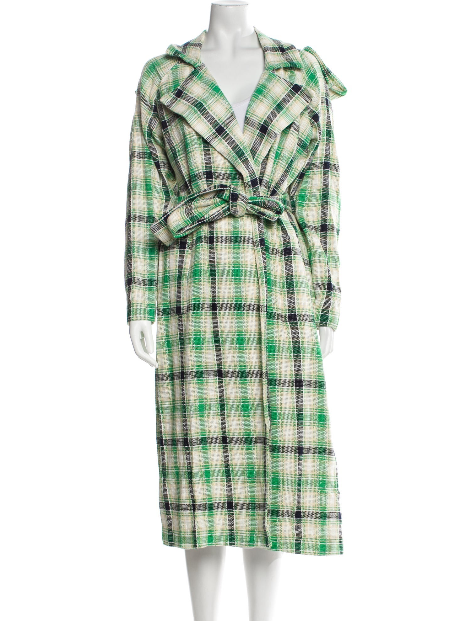 Tanya Taylor Plaid Print Coat w/ Tags