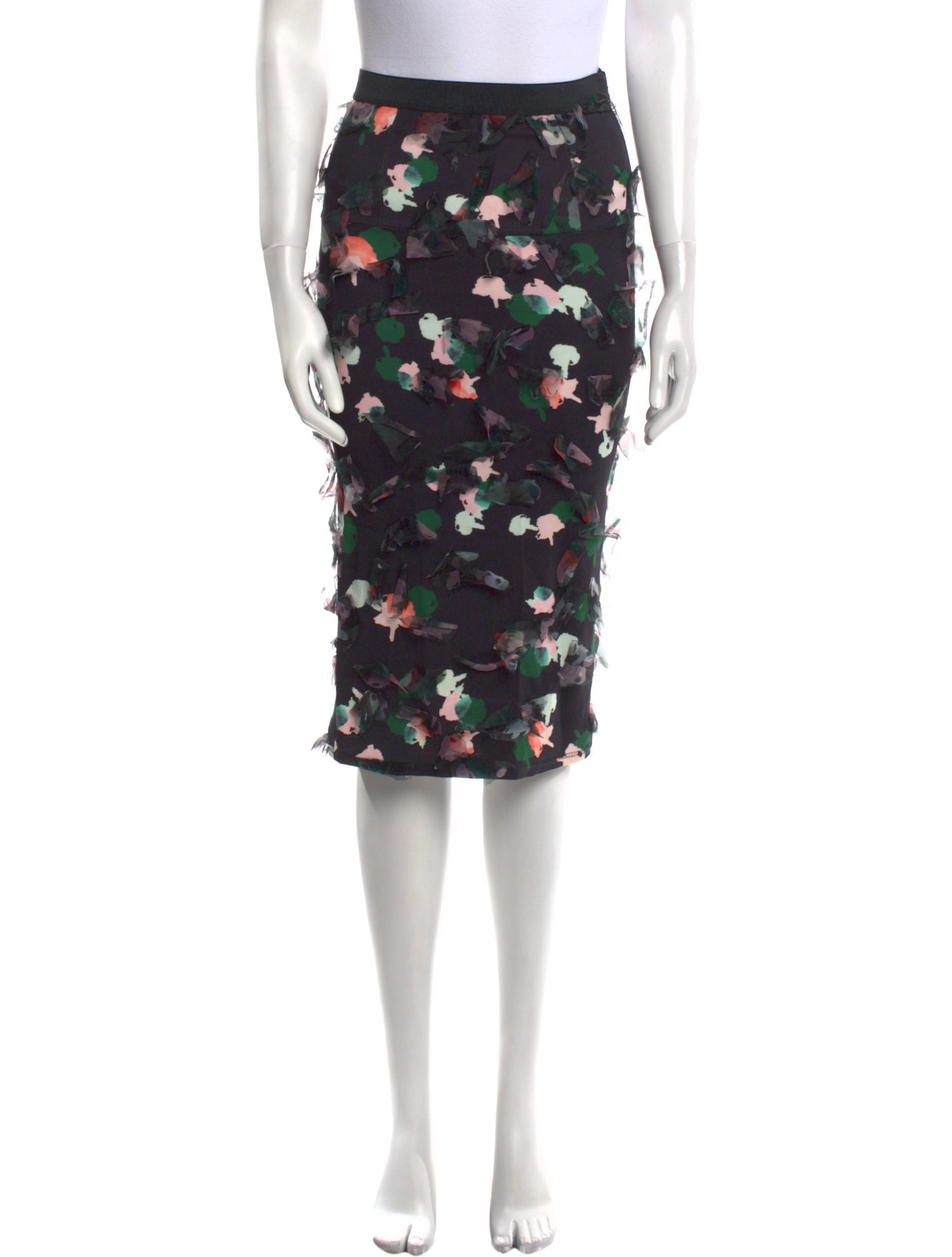 Tanya Taylor Floral Print Knee-Length Skirt
