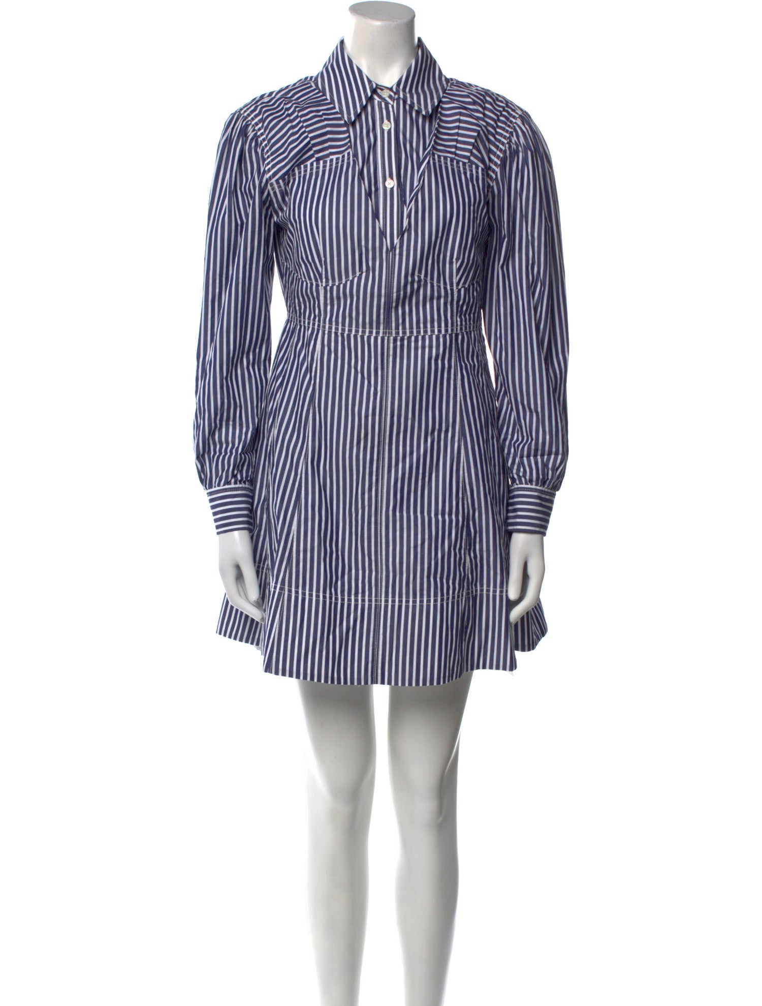 Tanya Taylor Striped Mini Dress