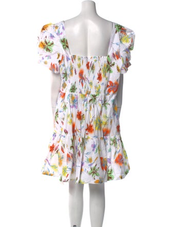 Tanya Taylor Floral Print Knee-Length Dress